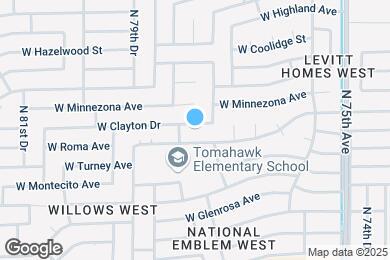 Map image of the property - 7719 W Clayton Dr