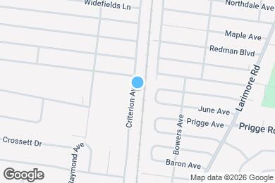 Map image of the property - 11726 Criterion Ave