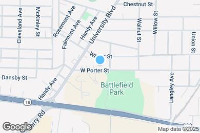 Map image of the property - 812 W Porter St