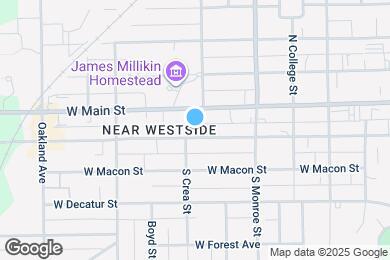 Map image of the property - 814 W Wood St