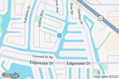 Map image of the property - Waterfront Pool Home in Port Charlotte