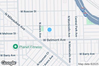 Map image of the property - 3229 N Hamlin Ave