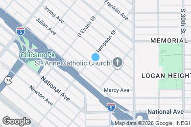 Map image of the property - 2222 Julian Ave