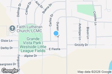 Map image of the property - 1029 Durango Dr