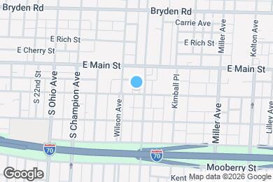Map image of the property - 1242 E Mound St