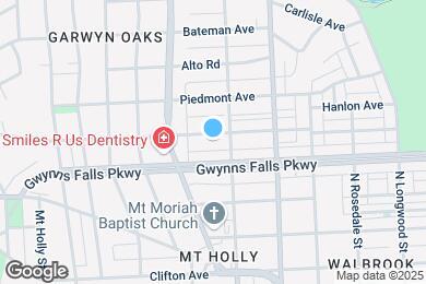 Map image of the property - 3419 Mondawmin Ave