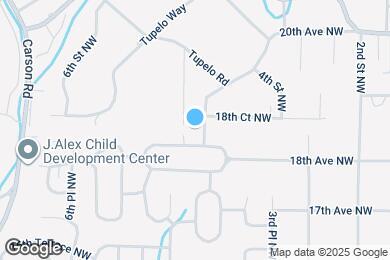 Map image of the property - 1712 Oak St NW