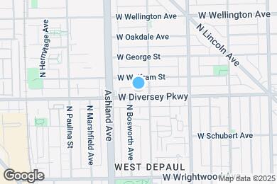 Map image of the property - 1512 W Diversey Pky