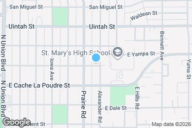 Map image of the property - 2330 E Yampa St