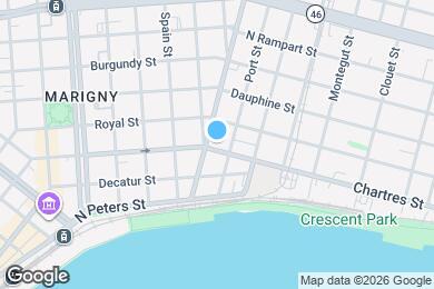 Map image of the property - 2615 Chartres St