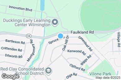 Map image of the property - 1406 Spruce Ave