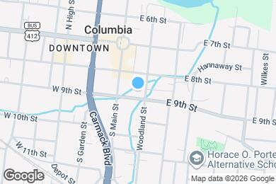 Map image of the property - 107 E 9th St