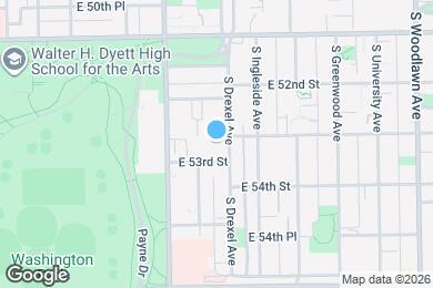 Map image of the property - 5246 S Drexel Ave