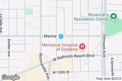 Map image of the property - 15116 S Raymond Ave