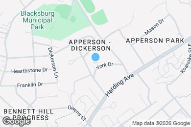 Map image of the property - 703 York Dr