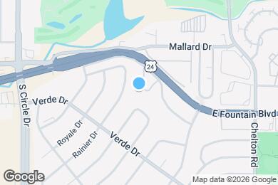 Map image of the property - 3005 E Fountain Blvd