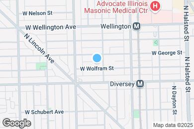 Map image of the property - 1110 W Wolfram St