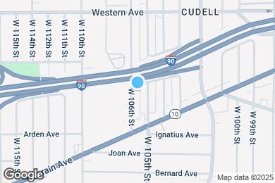 Map image of the property - 3153 W 106th St