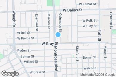 Map image of the property - 1419 Montrose Blvd