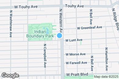 Map image of the property - 2402 W Lunt Ave
