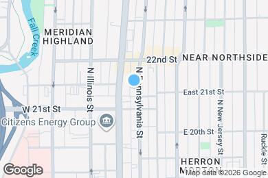 Map image of the property - 2134 N Pennsylvania St