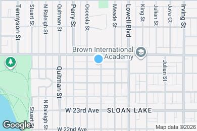 Map image of the property - 3801 W 25th Ave