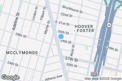 Map image of the property - 877 29th St