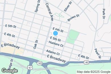 Map image of the property - 1028 E 5th St