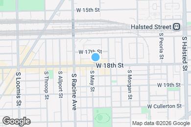 Map image of the property - 1131 W 18th St