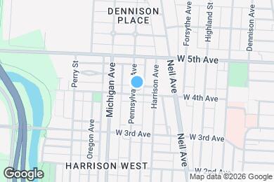 Map image of the property - 362 W 4th Ave