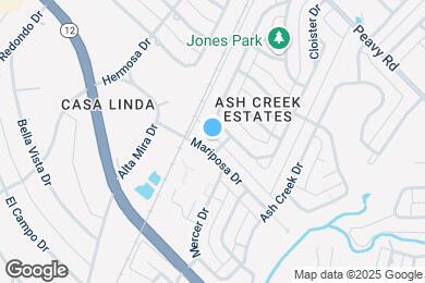 Map image of the property - 1661 Mariposa Dr