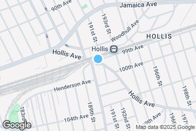 Map image of the property - 190-04 Hollis Ave