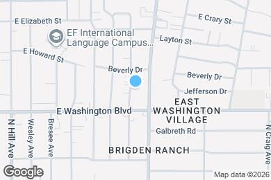 Map image of the property - 1400 N Dominion Ave