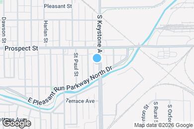 Map image of the property - 1142 S Keystone Ave