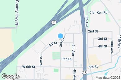 Map image of the property - 219 3rd Ave