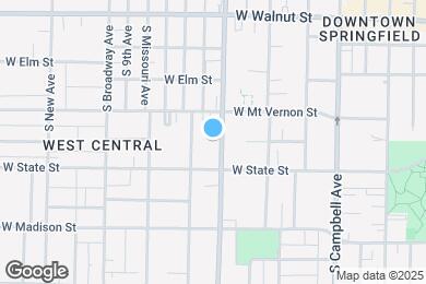 Map image of the property - 631 S Grant Ave