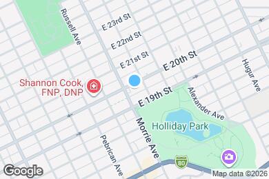 Map image of the property - 1005 E 20th St