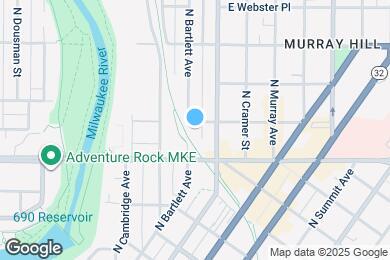 Map image of the property - 1707 E Thomas Ave