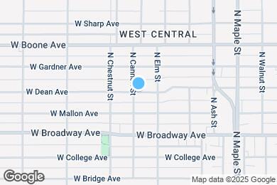 Map image of the property - 1921 W Dean Ave