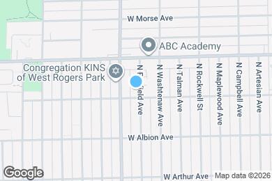 Map image of the property - 6710 N Fairfield Ave