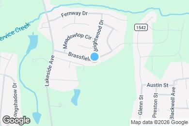 Map image of the property - 612 Brassfield Dr