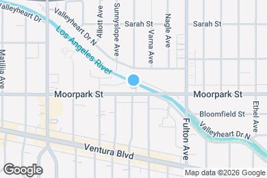 Map image of the property - Mid-century LA style in Sherman Oaks!