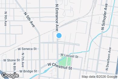 Map image of the property - 512 N Entrance Ave