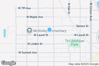 Map image of the property - 612 W Laurel St