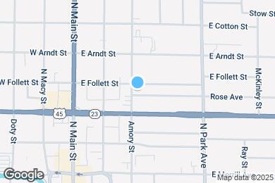 Map image of the property - 207 Amory St