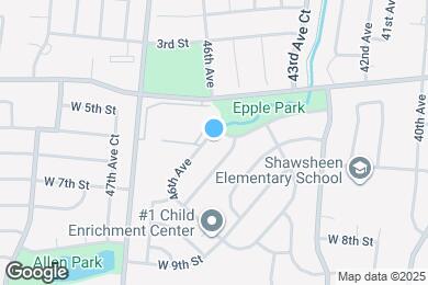 Map image of the property - 406 46th Ave