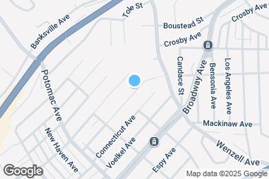 Map image of the property - 2612 Louisiana Ave