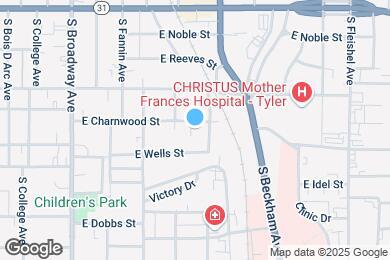 Map image of the property - 521 E Charnwood St