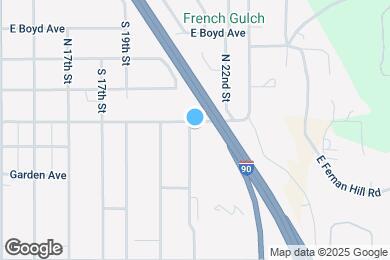 Map image of the property - 2102 E Pennsylvania Ave