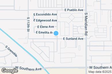 Map image of the property - 11360 E Sunland Ave
